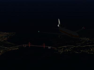 Golden Gate after takeoff KSFO